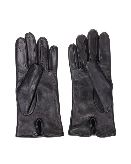 Shop EMPORIO ARMANI  Guanti: Emporio Armani guanti in pelle.
Logo ricamato.
Composizione: 100% Pelle.
Fabbricato in Italia.. 624139 CC203-00020